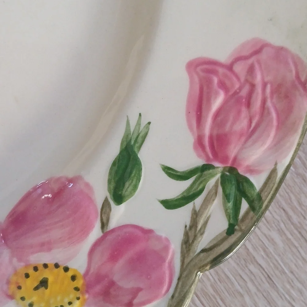 Vintage Franciscan Desert Pink Rose Dinner Plate Mid Century Modern